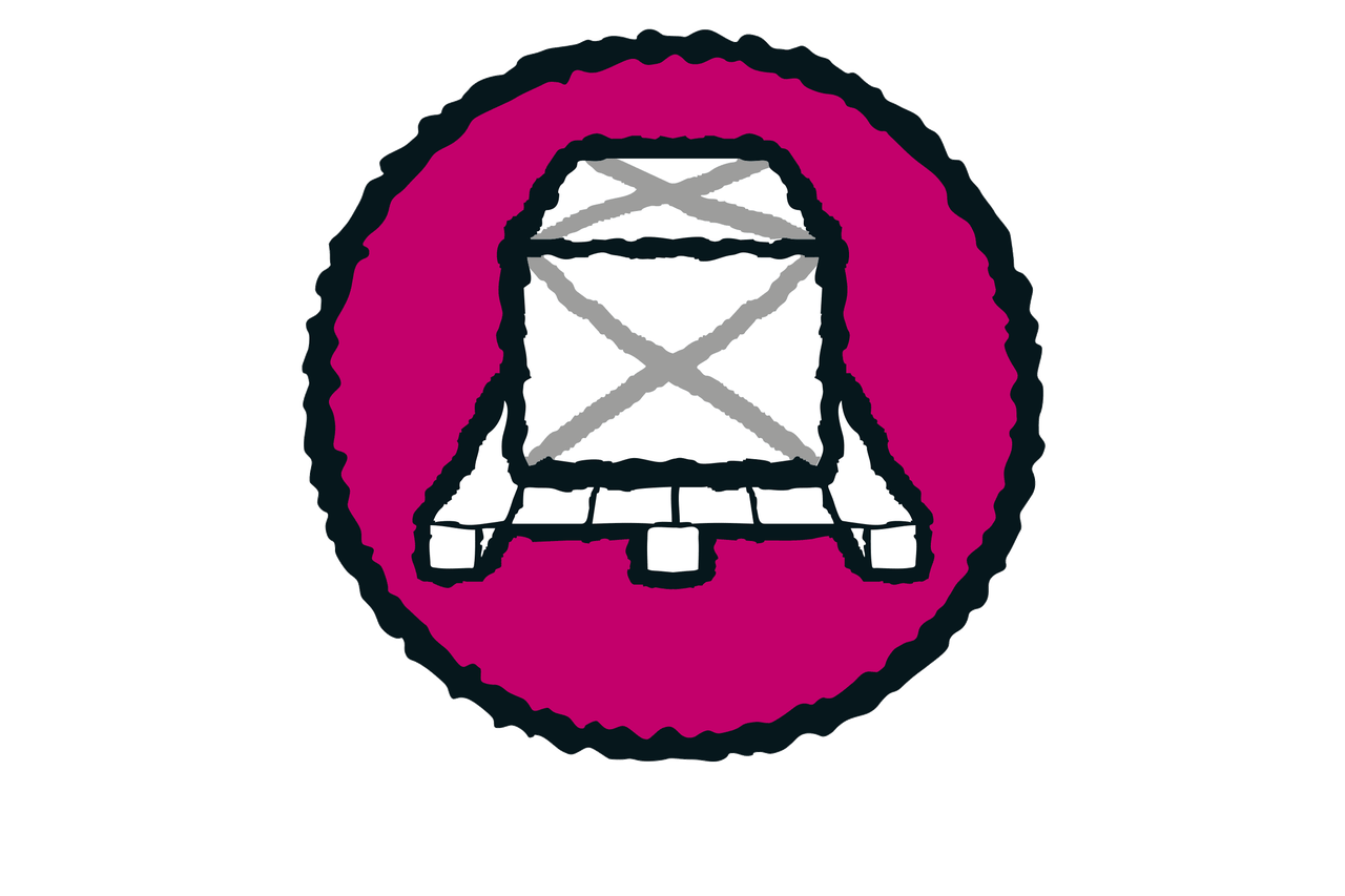 Symbol für Palettenabmessungen