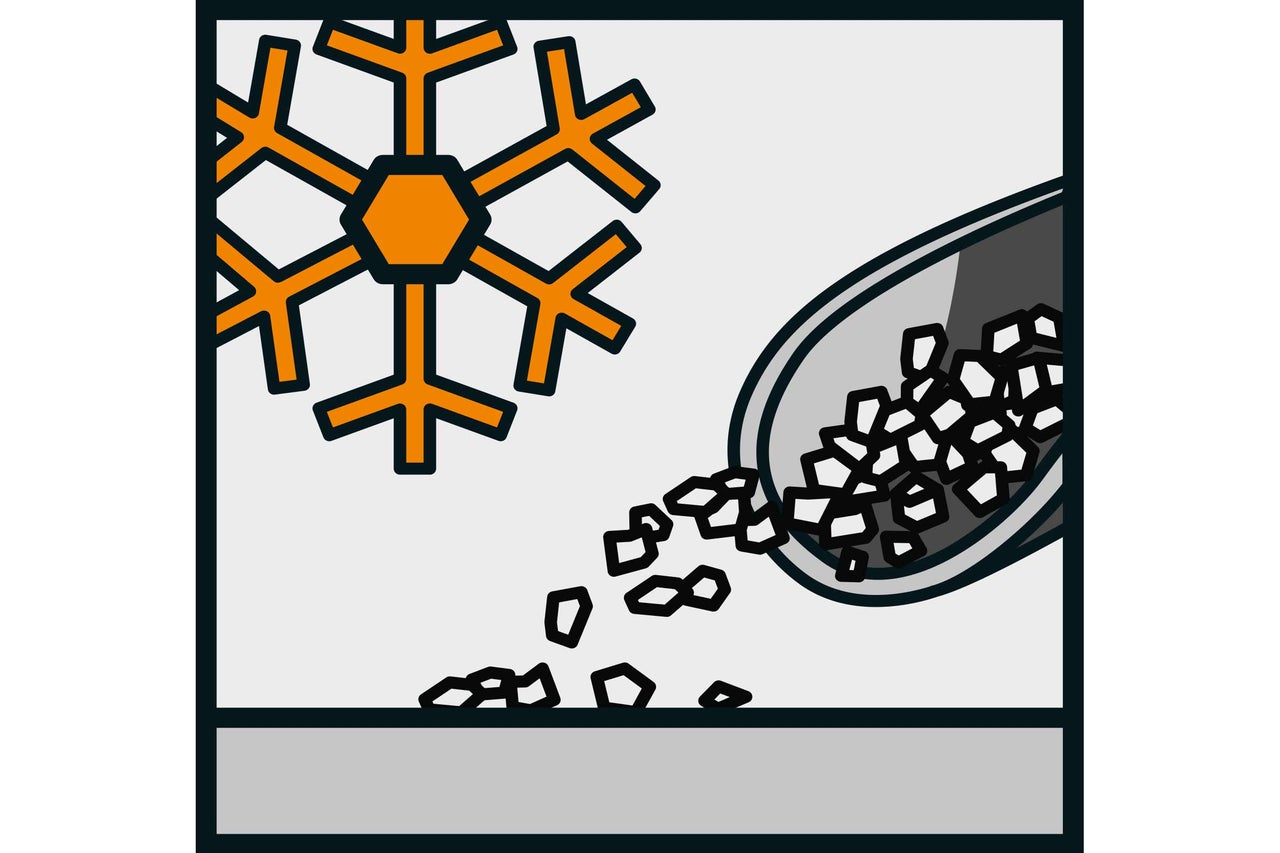 Symbol für Enteisungssalz