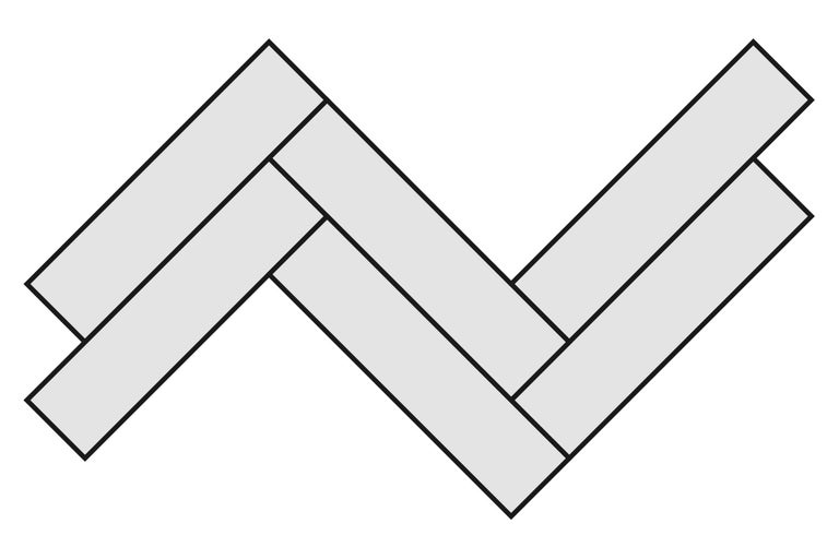 Fischgrätmuster für Bodenbelag