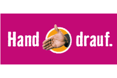 Hand drauf.