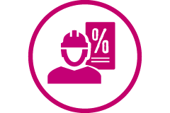 Handwerker Rabatt Symbol