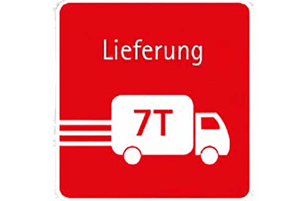 Lieferung bis 7 Tonnen
