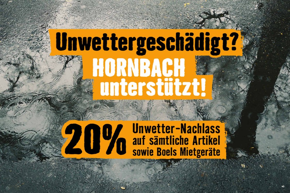 HORNBACH Hochwasserhilfe