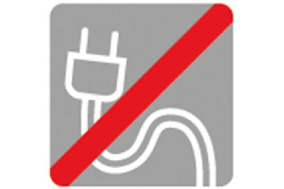 Kein Stromanschluss Symbol