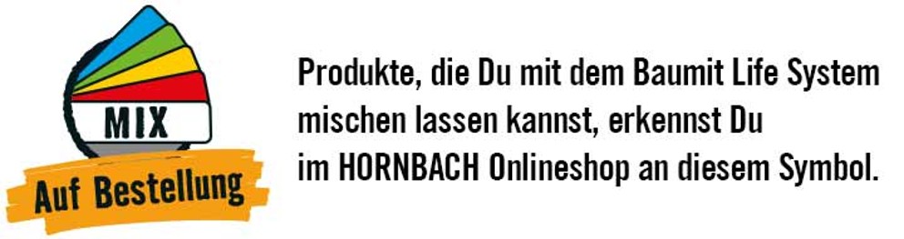 Symbol für Baumit Life System Mischprodukte im Hornbach Onlineshop