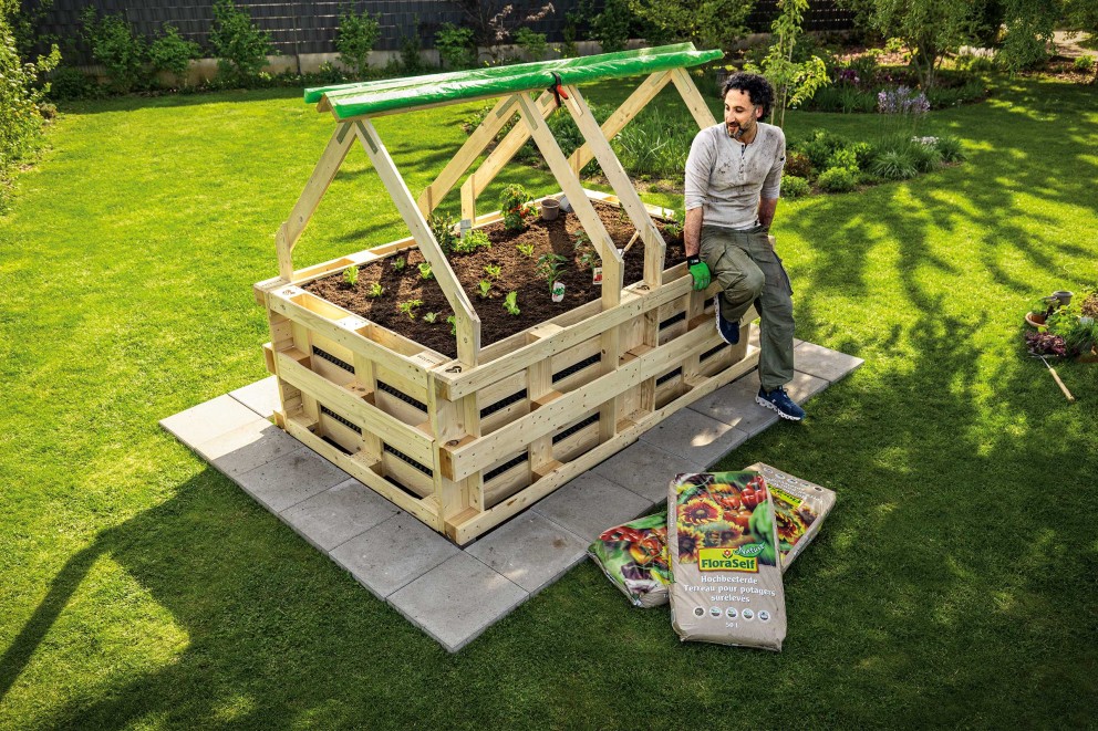 Hochbeet bepflanzen Palettenhochbeet Hochbeet bepflanzen Palettenhochbeet