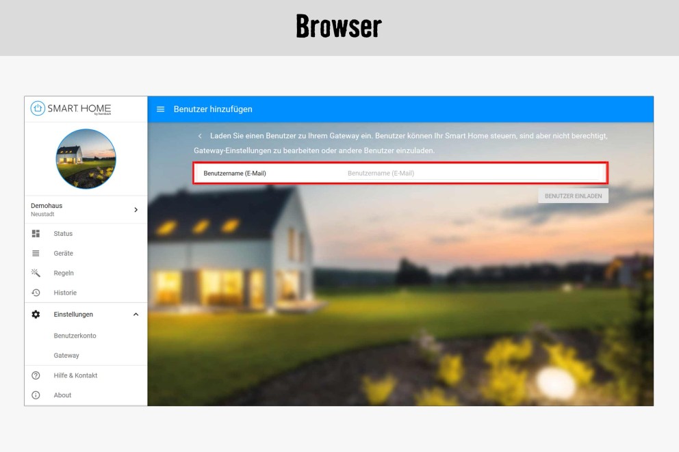 Benutzer einladen 3.1 Browser Benutzer einladen 3.1 Browser