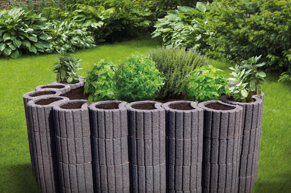 pflanzsteine setzen hochbeet