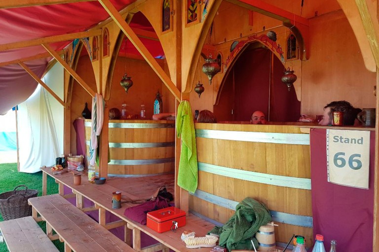 Das mobile mittelalterliche Badehaus