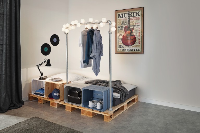 Palettenbett selber bauen Palettenbett selber bauen