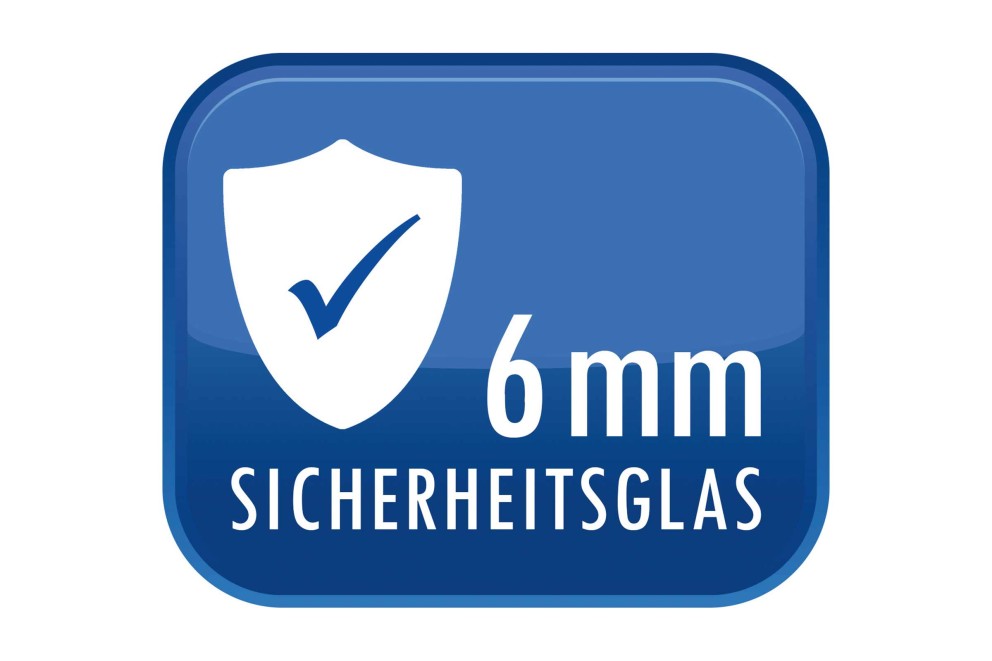 6 mm Sicherheitsglas Symbol