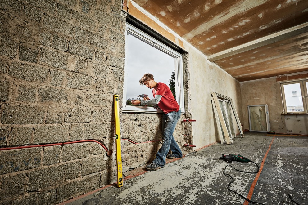 Neue Fenster einbauen