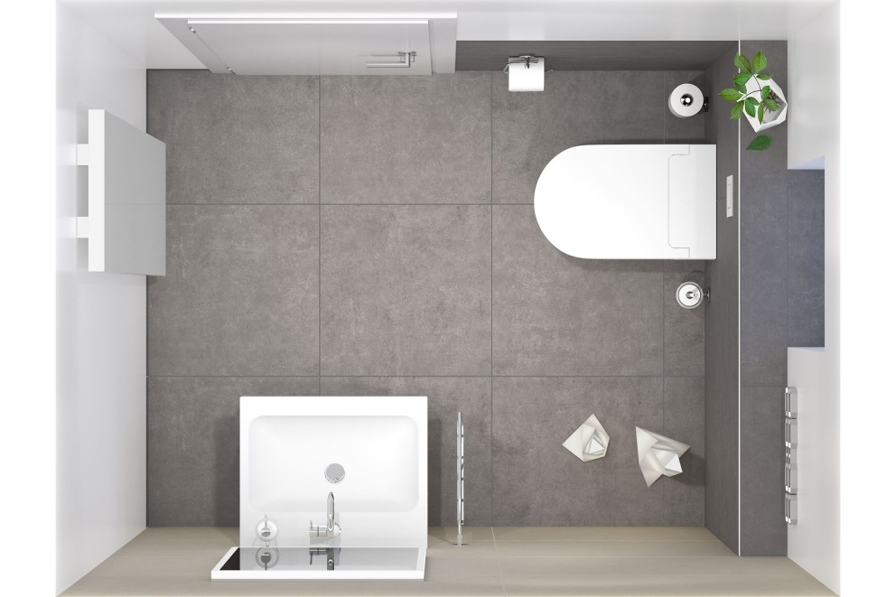 Badkonzept Tokio WC Grundriss Badkonzept Tokio WC Grundriss