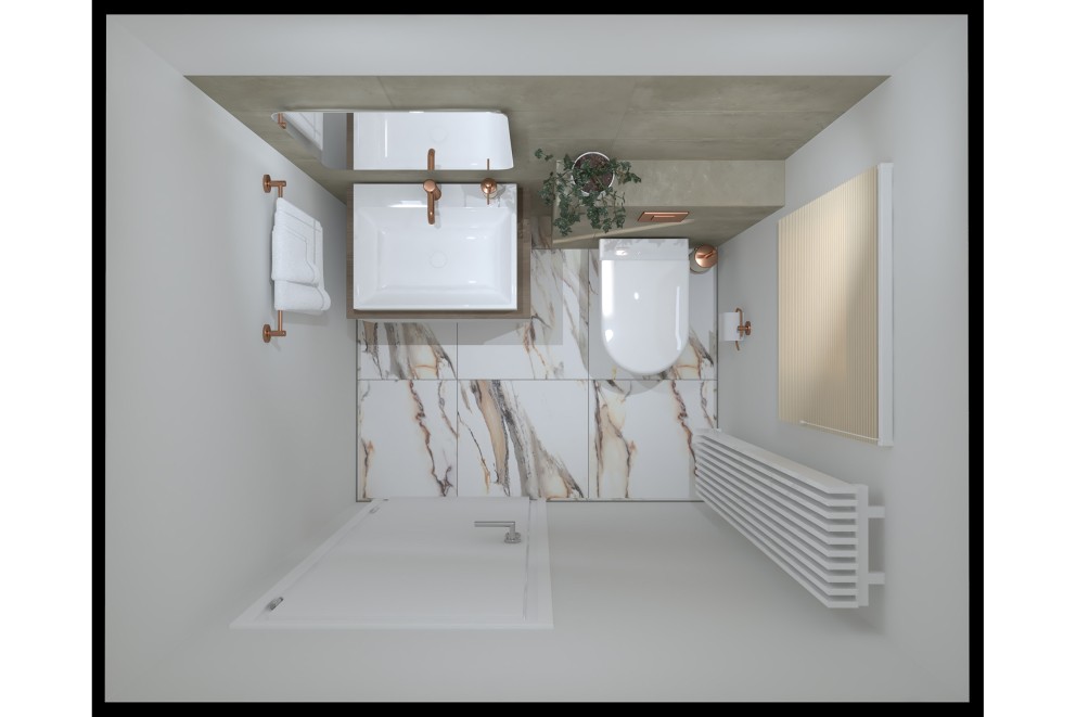 Badkonzept Toronto WC Grundriss Badkonzept Toronto WC Grundriss