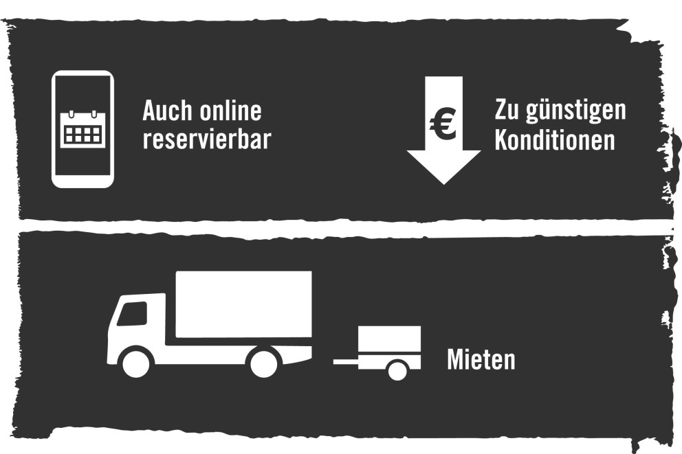 Anhänger und Transporter mieten Services von HORNBACH