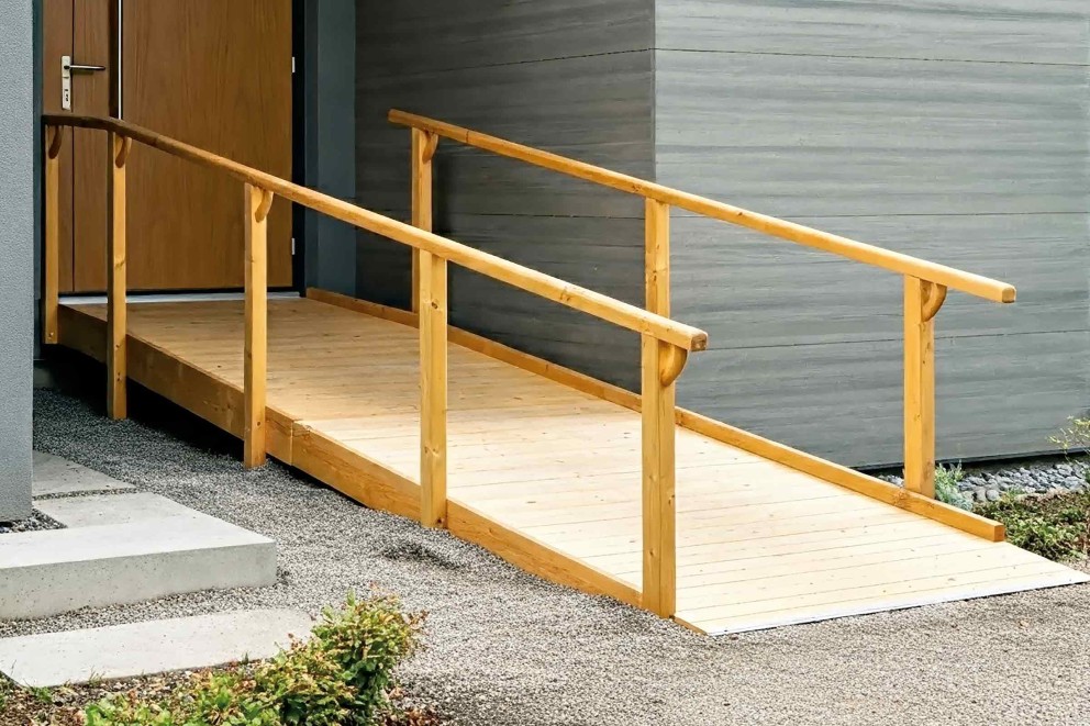 Barrierefreie Rampe bauen