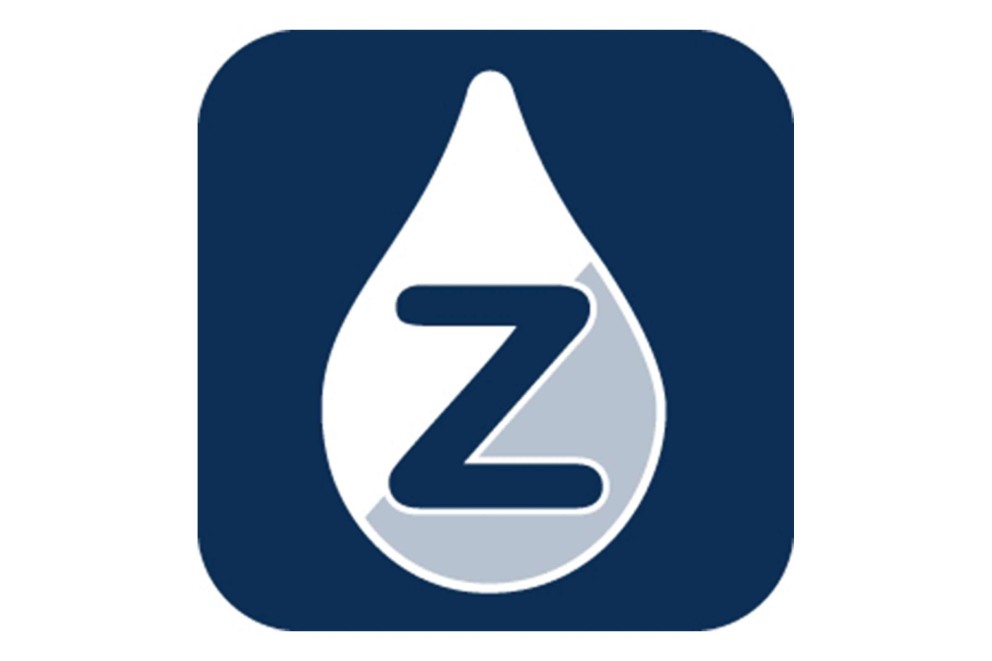 Z Logo auf blauem Hintergrund