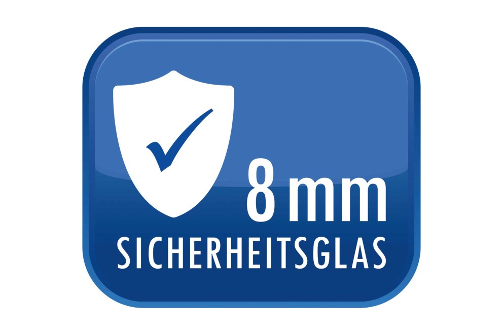 Symbol für 8 Millimeter Sicherheitsglas