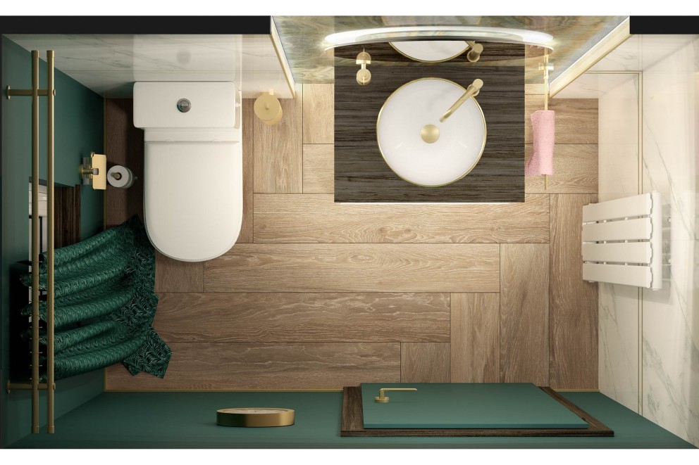 Badkonzept Dubai WC Grundriss Badkonzept Dubai WC Grundriss