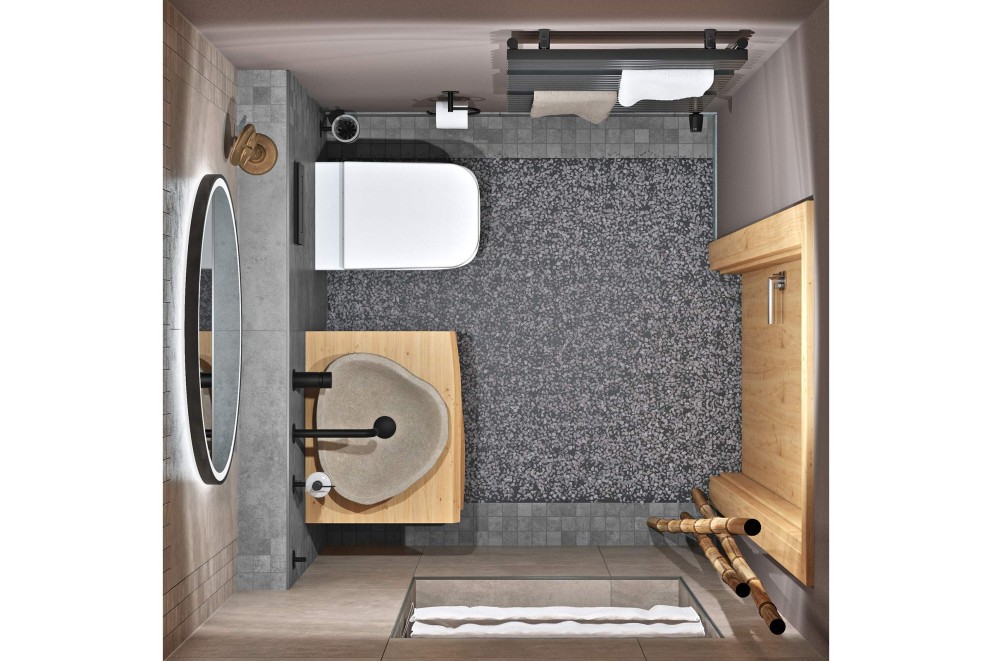 Badkonzept Namibia WC Grundriss Badkonzept Namibia WC Grundriss