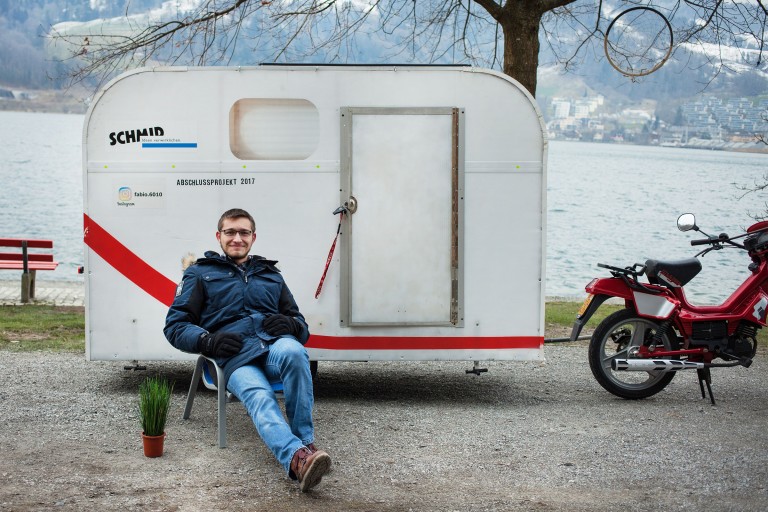 Der Wohnwagen fürs Moped