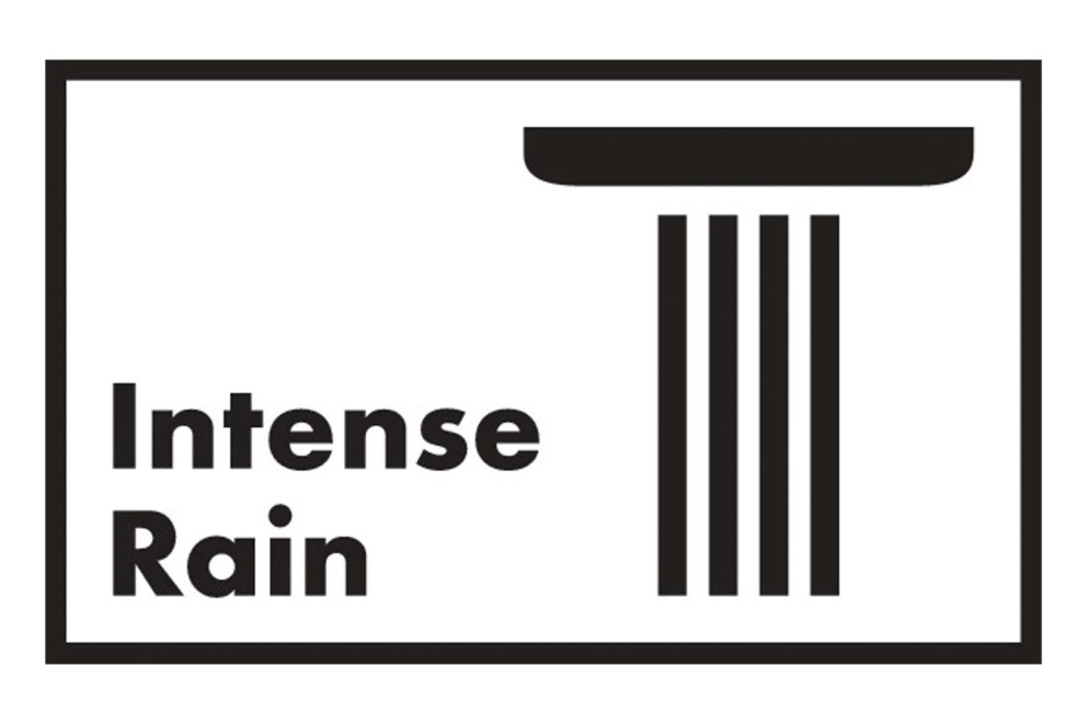 Symbol für Starkregen