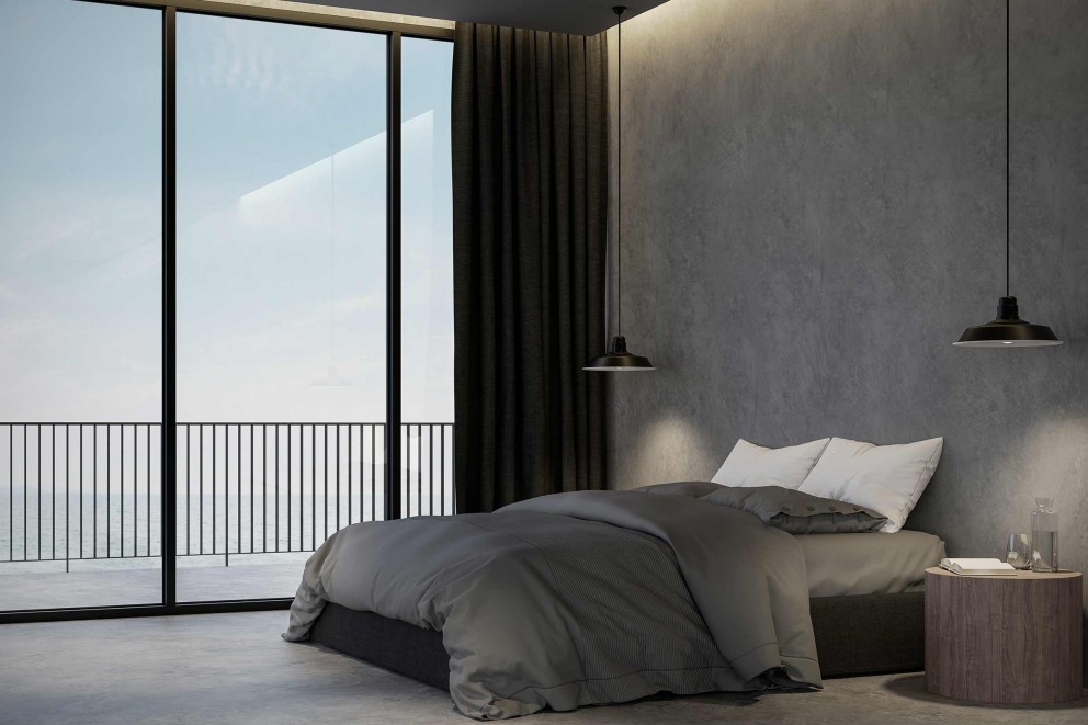 beton schlafzimmer
