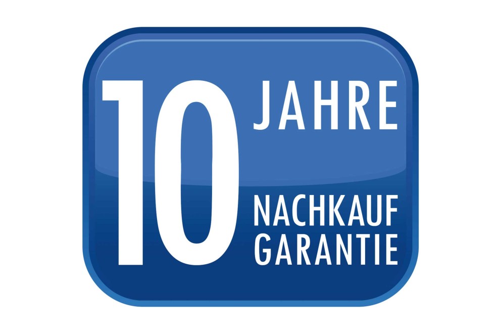 10 Jahre Nachkaufgarantie