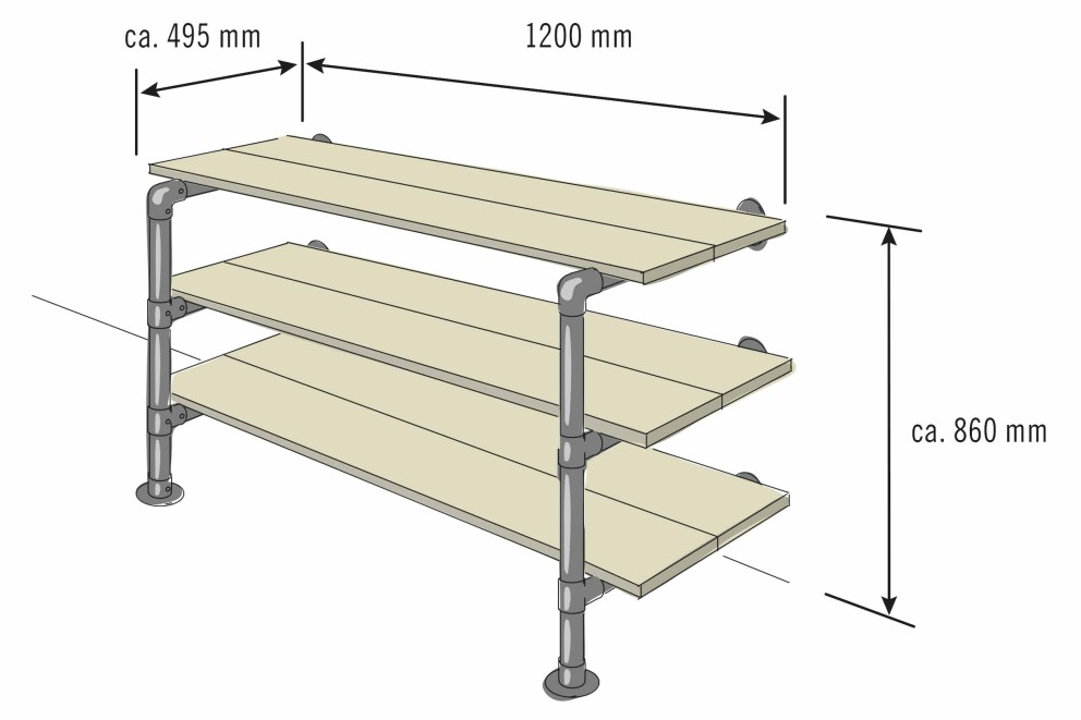 regal aus geruestrohren und holz selber bauen grosse variante regal aus geruestrohren und holz selber bauen grosse variante