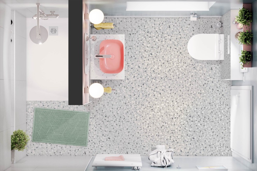 Badkonzept Memphis Duschbad Grundriss Badkonzept Memphis Duschbad Grundriss