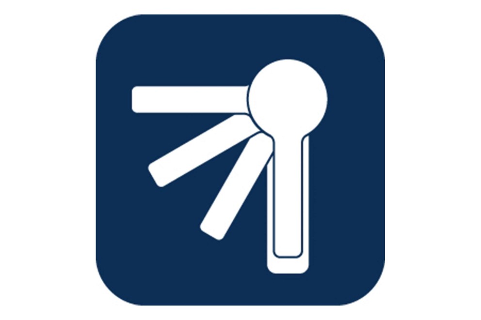 Symbol für Dreipunktaufhängung