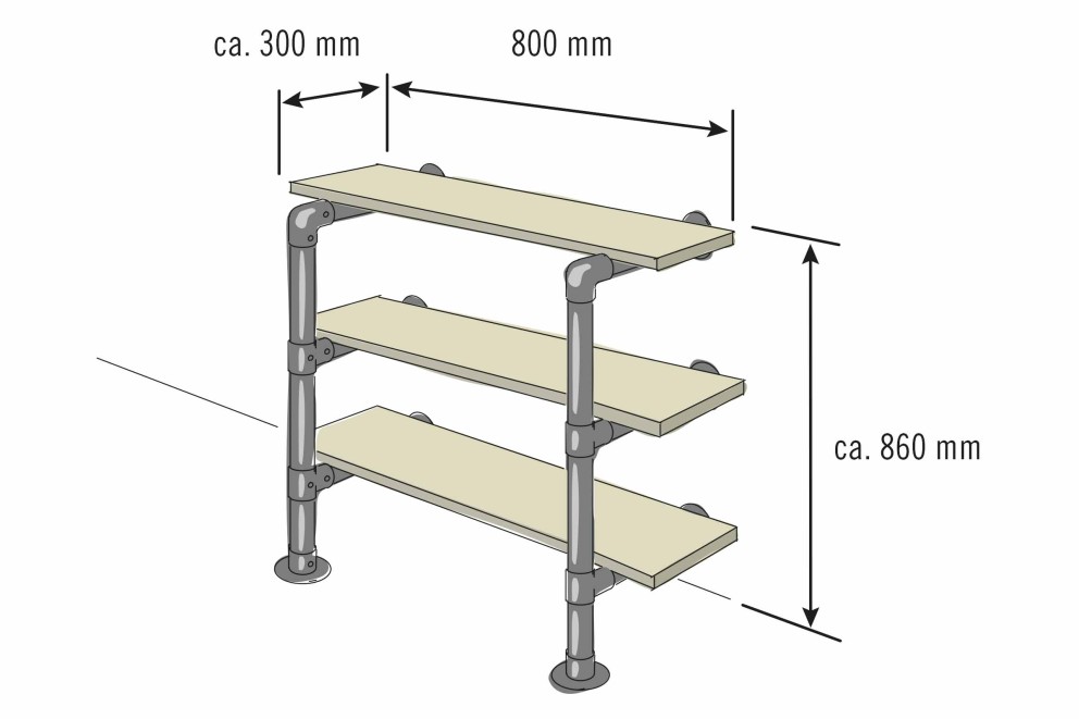 regal aus geruestrohren und holz selber bauen kleine variante regal aus geruestrohren und holz selber bauen kleine variante