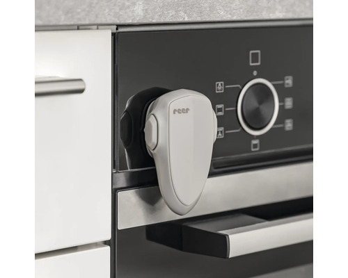 Kindersicherung an einem Backofen zur Sicherheit