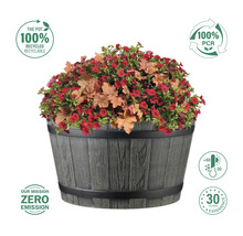 Pflanztopf Lafiora Ø 39,5 cm H 22,5 cm grau