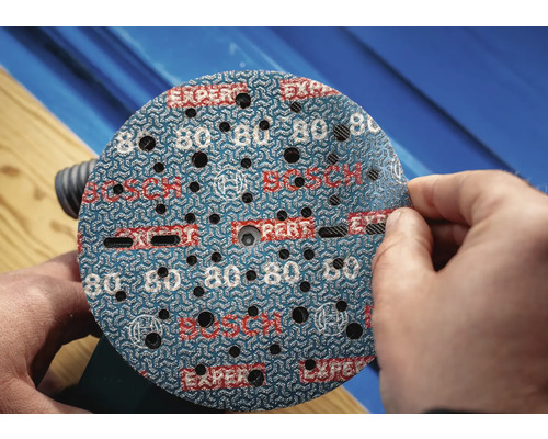 Bosch Expert Schleifpapier mit Körnung 80 für Exzenterschleifer