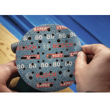 Schleifblatt Bosch EXPERT O780, für Exzenterschleifer Ø 150 mm, K 80 120 180 Gelocht 9 Stück