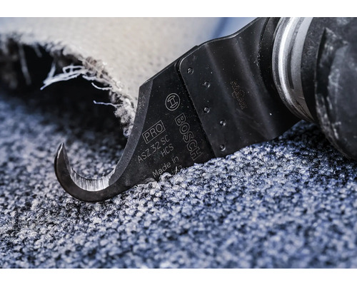 Bosch Logo Starlock Schaber ASZ 32 SC HCS auf Teppich