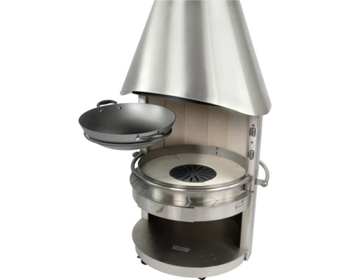 Asado Grill mit Wok-Einsatz