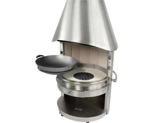 Asado Grill mit Wokpfanne