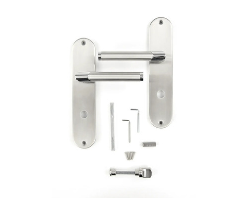 Edelstahl-Türbeschlag-Set mit Zubehör
