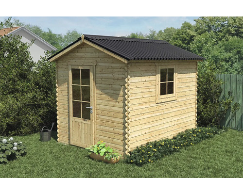 Gartenhaus aus Holz mit Tür und Fenster