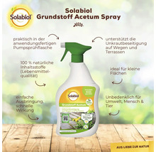 Solabiol Grundstoff Acetum Spray zur Unkrautbeseitigung in anwendungsfertiger Sprühflasche