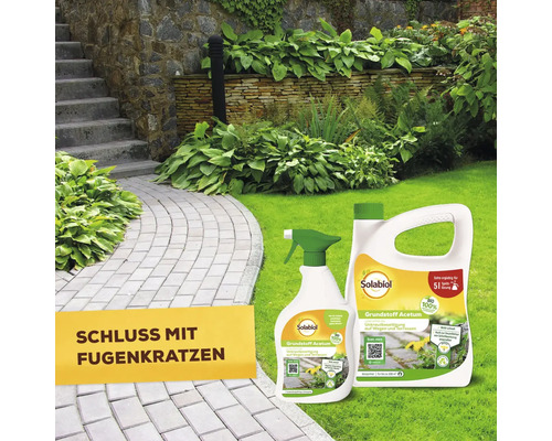 Solabiol Grundstoff Acetum zur Unkrautbekämpfung auf Wegen und Terrassen