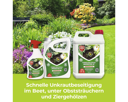 Protect Garden Permaclean Express Unkrautfrei AF, Unkrautvernichter Set für Gärten und Beete