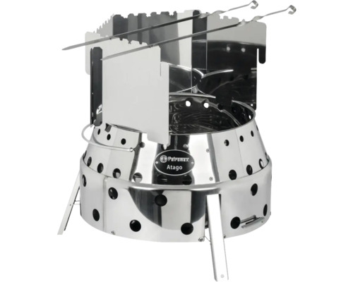 Petromax Atago Grill aus Edelstahl mit Spießen