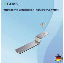 Vormontierte Mittelklemme für Solarpanel-Montagesysteme