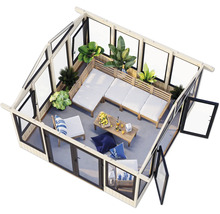 Pavillon Palmako Isabella 14,7 m² 401 x 401 cm natur