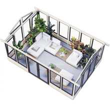 Pavillon Palmako Isabella 22,2 m² 597 x 401 cm weiß