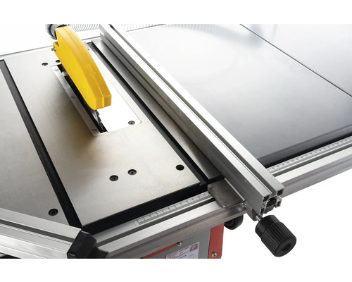 Tischkreissäge mit Parallelanschlag und Spaltkeil