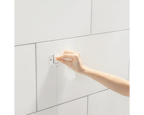 Fliesen Nivelliersystem in Anwendung an einer Wand